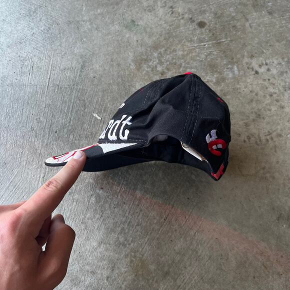 Vintage DALE EARNHARDT HAT 90s Big Print Goodwrench #3 Snapback Chase Authentic - Picture 4 of 5